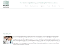 Tablet Screenshot of huyabio.com